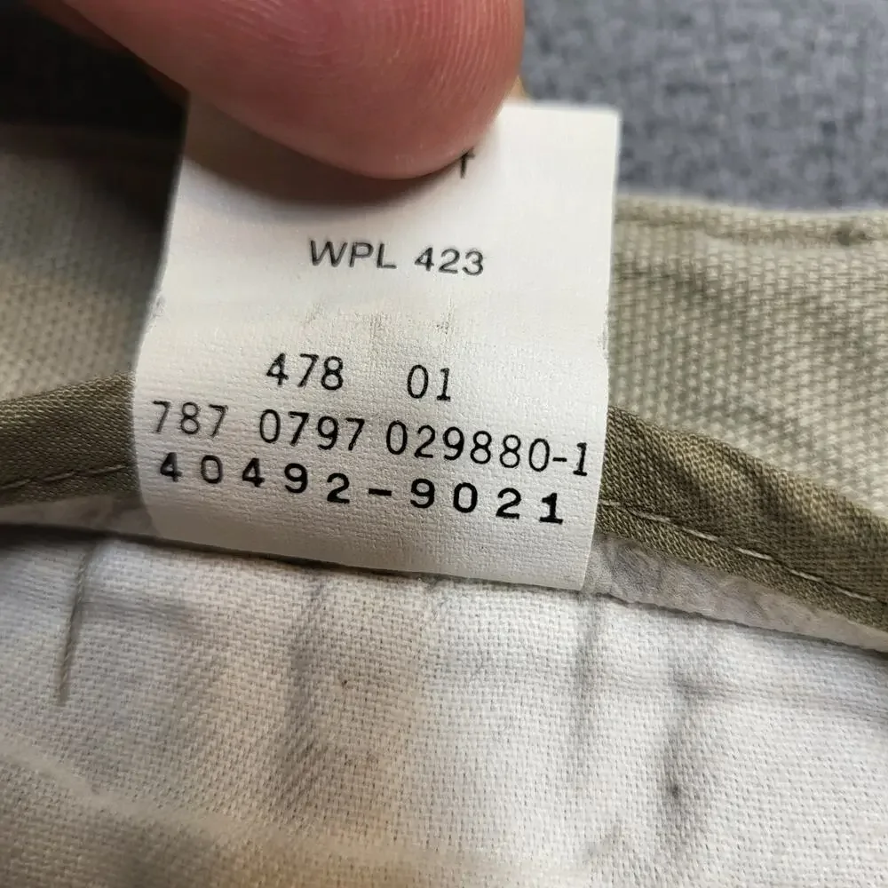 Vintage 90s Dockers Pants Mens 35x29 Tan Straight Leg Khaki Pleated